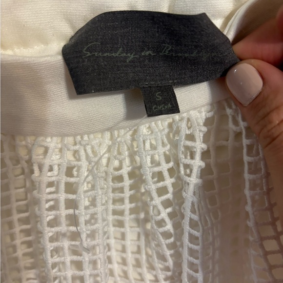 Sunday in Brooklyn Sheet Overlay A-Line Skirt/ S - Picture 7 of 8